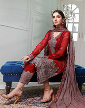 Load image into Gallery viewer, PARIGUL Luxury Embroidered 3pc Unstitched Chiffon Suiting