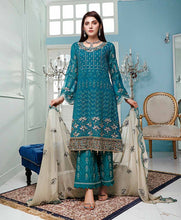 Load image into Gallery viewer, PARIGUL Luxury Embroidered 3pc Unstitched Chiffon Suiting