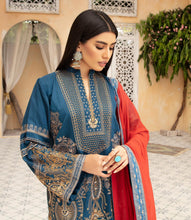 Load image into Gallery viewer, Kiyana 3pc Unstitched Embroidered Viscose Suiting JR-13