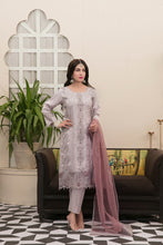 Load image into Gallery viewer, Spectacular Opulence 3 pc Unstitched Heavy Embroidered Cotton Satan Lawn Suiting
