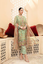 Load image into Gallery viewer, MARJAAN 3pc Unstitched Fancy Chiffon Suiting M-02
