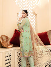 Load image into Gallery viewer, MARJAAN 3pc Unstitched Fancy Chiffon Suiting M-02

