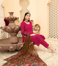 Load image into Gallery viewer, MARJAAN 3pc Unstitched Fancy Chiffon Suiting M-05
