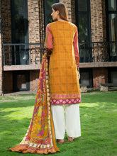 Load image into Gallery viewer, Unstitched Printed Lawn 3pc Suit (Code:U1461MUSTARD)
