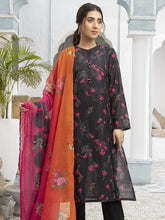 Load image into Gallery viewer, Unstitched Printed Lawn 2pc Suit (Code:U1365-2PC-BLACK)
