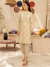 Load image into Gallery viewer, Unstitched Gold Pasting Lawn 1 Piece Shirt (Code:U1417-1PC-OWHITE)

