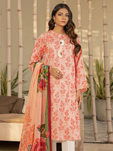 Load image into Gallery viewer, Unstitched Printed Lawn 2pc Suit (Code:U1522-2PC-PEACH)
