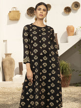 Load image into Gallery viewer, Unstitched Gold Pasting Lawn 1 Piece Shirt (Code:U1601-1PC-BLACK)
