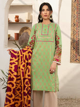 Load image into Gallery viewer, Unstitched Printed Lawn 2pc Suit (Code:U1574-2PC-SEAGRN)
