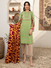Load image into Gallery viewer, Unstitched Printed Lawn 2pc Suit (Code:U1574-2PC-SEAGRN)
