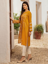 Load image into Gallery viewer, Unstitched Printed Gold Pasting Lawn 1 Piece Shirt (Code:U1203-1PC-YELLOW)
