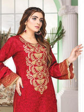 Load image into Gallery viewer, Almirah Unstitched Embroidered Printed Lawn Suit DA004
