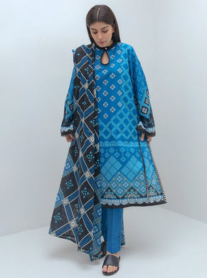 Beechtree Mor Bagh 3pc Unstitched Printed Lawn Suit (KA-01)