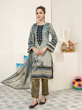 Load image into Gallery viewer, Bin Dawood - Ayesha Samia 3pc Unstitched Embroidered Digital Printed Luxury Lawn Suit D-02
