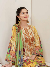 Load image into Gallery viewer, Bin Dawood - Ayesha Samia 3pc Unstitched Embroidered Digital Printed Luxury Lawn Suit D-08
