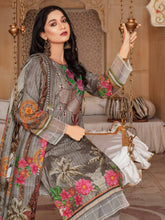 Load image into Gallery viewer, SANJ 3pc Unstitched Embroidered Digital Printed Premium Winter Khaddar Suit S-04
