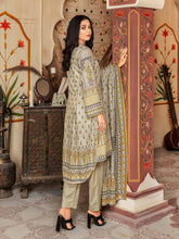 Load image into Gallery viewer, SANJ 3pc Unstitched Embroidered Digital Printed Premium Winter Khaddar Suit S-02
