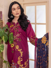 Load image into Gallery viewer, Bin Dawood Zara Sara 3pc Unstitched Embroidered Digital Printed Luxury Lawn Suit DZS-03
