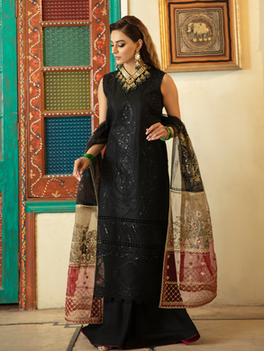 Bin ilyas ‐ Mor Mahal Ki Raniyan Unstitched Luxury Suit - MMR 004B