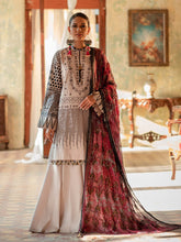 Load image into Gallery viewer, Salitex Faustina 3pc Unstitched Heavy Embroidered Luxury Lawn Suit WK-00989AUT
