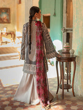 Load image into Gallery viewer, Salitex Faustina 3pc Unstitched Heavy Embroidered Luxury Lawn Suit WK-00989AUT
