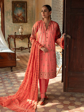 Salitex Faustina 3pc Unstitched Heavy Embroidered Luxury Lawn Suit WK-00993BUT