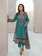 Load image into Gallery viewer, Florent Everyday Wear 3pc Unstitched Digital Printed Lawn Suit FL-P7B
