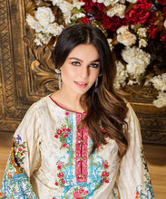 Load image into Gallery viewer, Five Star 3 pc Unstitched Embroidered Printed Premium Lawn Suit

