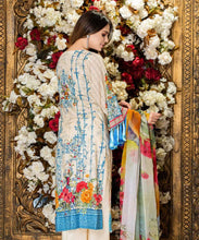 Load image into Gallery viewer, Five Star 3 pc Unstitched Embroidered Printed Premium Lawn Suit

