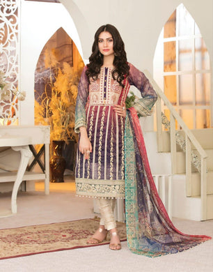 3 pc Semi stitched Masuri Suiting - Shahid Tawakkal - UMESHA