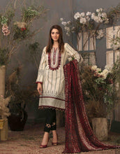 Load image into Gallery viewer, 3 pc Unstitched Embroidered Printed Lawn Suit - Tawakkal Fabrics
