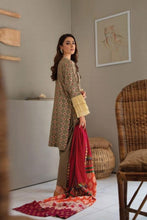 Load image into Gallery viewer, 3 pc Unstitched Digital Printed Embroidered Lawn Suit - RajBari
