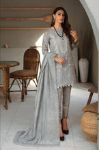 Load image into Gallery viewer, 3 pc Unstitched Digital Printed Embroidered Lawn Suit - RajBari
