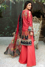 Load image into Gallery viewer, Ruby Red 3 pc Unstitched Embroidered Lawn Suiting - UMESHA
