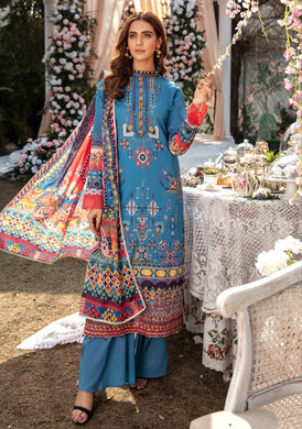 Tribal Fantacy 3 pc Unstitched Embroidered Lawn Suiting - UMESHA