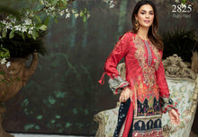 Load image into Gallery viewer, Ruby Red 3 pc Unstitched Embroidered Lawn Suiting - UMESHA
