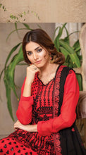 Load image into Gallery viewer, 3 pc Unstitched Fancy Embroidered Chiffon Suit
