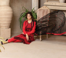 Load image into Gallery viewer, 3 pc Unstitched Fancy Embroidered Chiffon Suit
