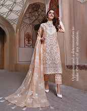 Load image into Gallery viewer, 3 pc Semi-stitched Embroidered Jacquard Lawn Suit by Motis
