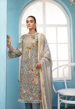 Load image into Gallery viewer, 3 pc Unstitched Chikankari Embroidered Fancy Lawn Suit - Shaista

