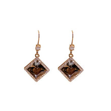 Load image into Gallery viewer, Zircon Square Diamond Earrings

