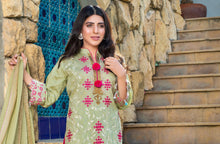 Load image into Gallery viewer, 3 pc Unstitched Chikankari Heavy Embroidered Lawn Suit
