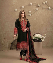 Load image into Gallery viewer, 3 pc Semi-stitched Aari Embroidered Lawn Suit by Tawakkal Fabrics
