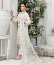 Load image into Gallery viewer, 3 pc Unstitched Embroidered Fancy Jacquard Lawn Suit by Tawakkal Fabrics
