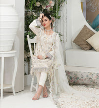 Load image into Gallery viewer, 3 pc Unstitched Embroidered Fancy Jacquard Lawn Suit by Tawakkal Fabrics
