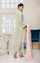 Load image into Gallery viewer, 3 pc Unstitched Fully Embroidered Luxury Jacquard Lawn Suit
