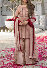 Load image into Gallery viewer, Luxury Chiffon 3 pc Unstitched Heavy Embroidered Chiffon Suiting
