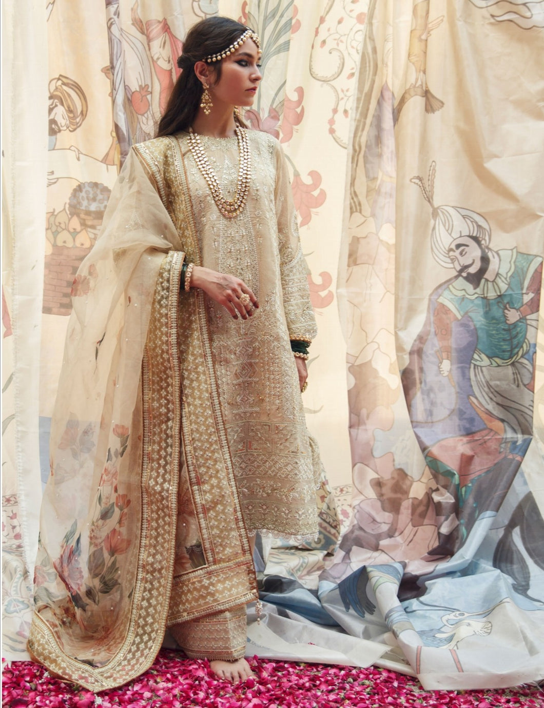 Qalamkar - Shadmani phir se - Designer wear - Formal Dress FF 03