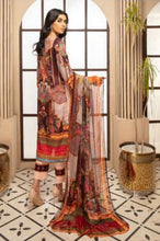 Load image into Gallery viewer, Vintage 3 pc Unstitched Chikankari Embroidered Digital Printed Lawn Suiting
