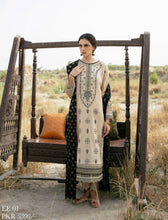 Load image into Gallery viewer, Qline 3pc Unstitched Luxury Lawn Suiting Code: EE 01
